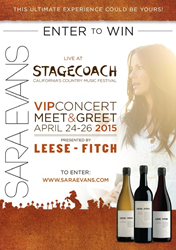 Leese-Fitch Wines has partnered with Country Music Star Sara Evans