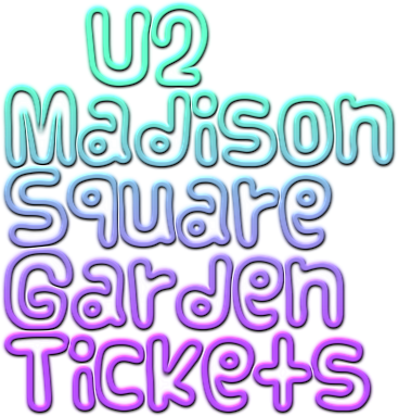 U2 Tickets Madison Square Garden (MSG): Ticket Down ...