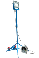 Quadpod Mounted LED Work Light that produces 12,500 lumens of light