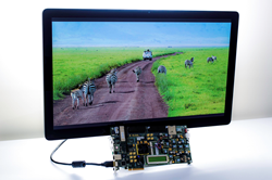 Demonstration of Hardent's VESA DSC decoder and encoder IPs