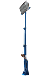 15' Telescoping Light Mast Equipped with a 400 Watt LED Light Head