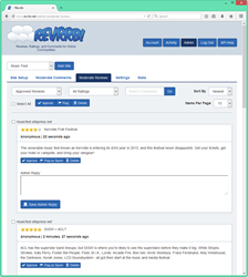 Revrrb.net is an online system for adding reviews, comments, and ratings to Web sites and blogs.