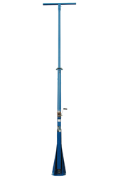 16' Telescoping Light Mast Equipped with a removable mast head for storage