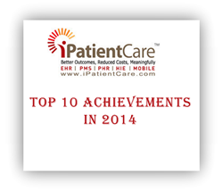 iPatientCare Achievements Capterra, Black Book, Medical Economics, LabCorp, Top 10 EHR