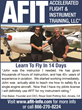 A.F.I.T. Accelerated Flight &amp; Instrument Training Announces Private Pilot &amp; Instrument Training Courses at new locations in Pueblo, Colorado. and Van Nuys, California.