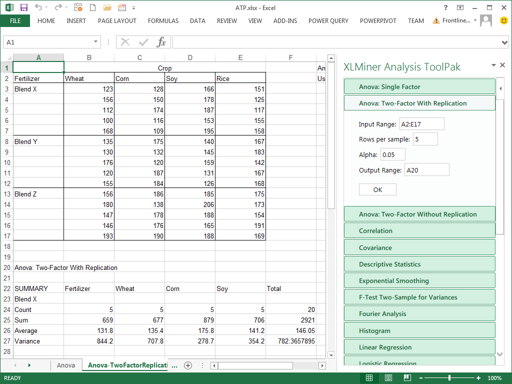 logarithmic regression excel data analysis toolpak