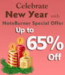 NoteBurner New Year Special Offer with Up to 65% Off on iTunes DRM...