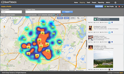 SnapTrends | Screenshot of our program in action.