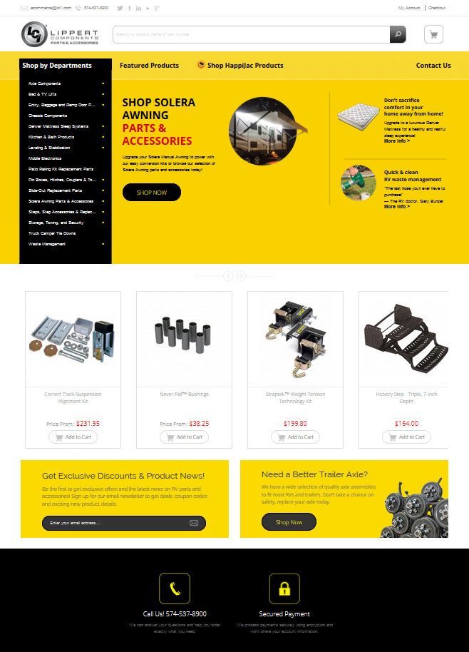 Lippert Components® Launches New, Responsive Online RV Parts and