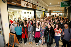 BA Honours Graphic Design students from Havering College of Further and Higher Education are leading a major rebranding exercise at a shopping arcade in Romford, Essex