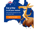 100% off to call Australia on National Day, with Call61.com