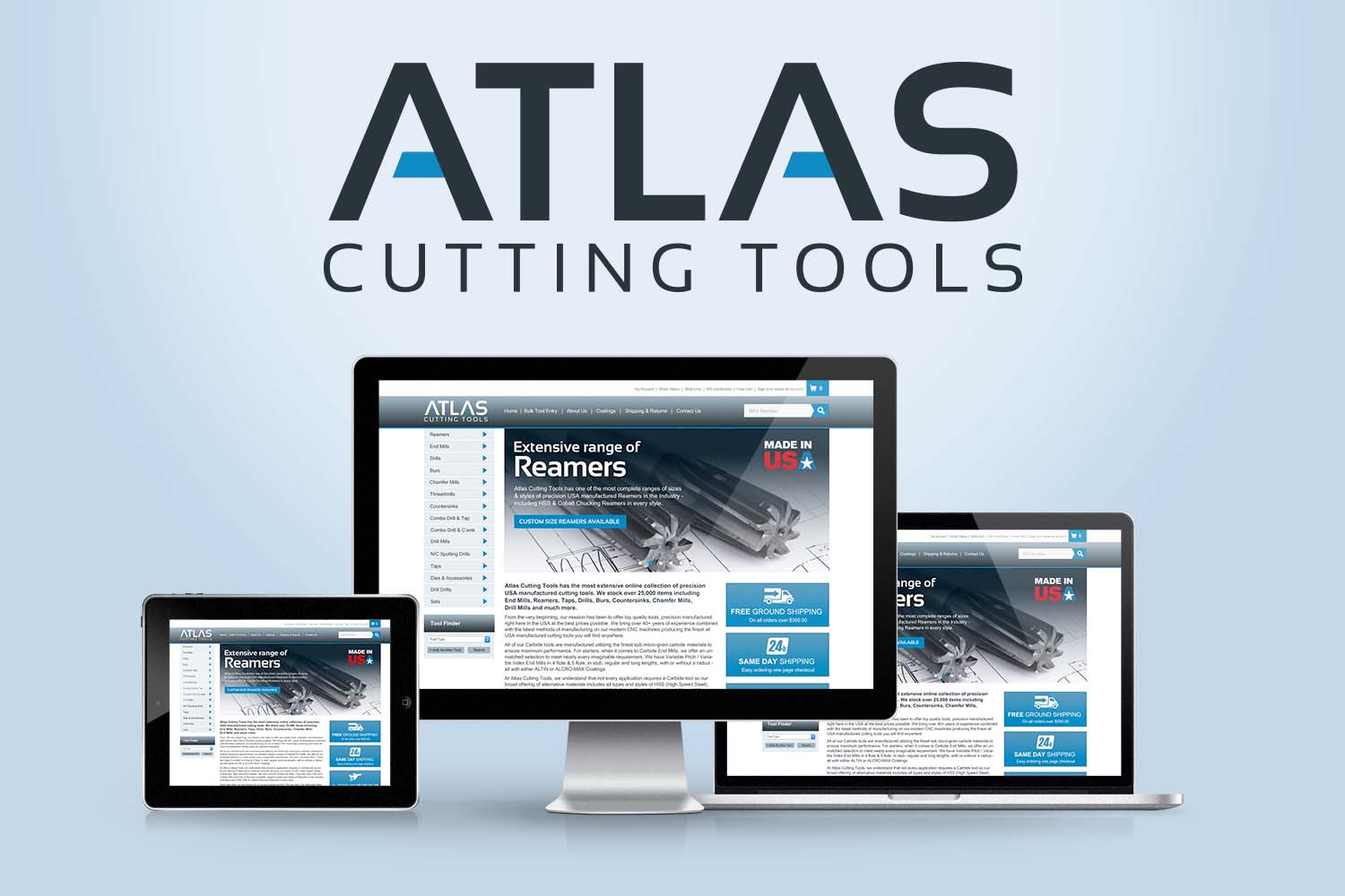 Atlas Cutting Tools Brand Identity and  Store has been Revamped