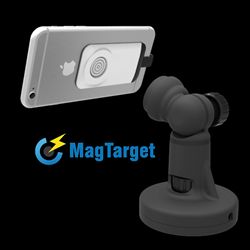 We are pleased to introduce MagTarget⢠a wireless charging system for your smartphone and tablets. It securely holds your device with no clips and no clamps. It wirelessly charges your devices without plugging the phone into anything. No wires on your pho