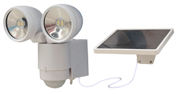 VOLT® Lighting solar LED floodlights for security.