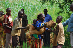 Building a water point in Burundi (Emily Ambrose)