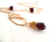 Vitrine Designs Has Garnet Teardrop Necklace Worn on The Vampire...