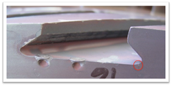 Cracking detected on Row 16 Compressor Disk through Veracity's Ultrasonic Phased Array Inspection