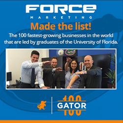 Force Marketing's University of Florida grads Gator100