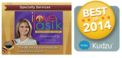 Atlanta Vision Institute Consumers' Choice Award Business Excellence Kudzu Winner