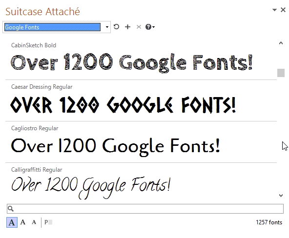 how to make extensis fonts work