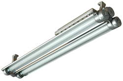 Class 1 Division 1 & 2 Four Foot Two Lamp Fixture Equipped with Dimmable Ballast