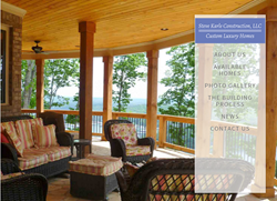 The front page of www.SteveKarleConstruction.com. The new website for the luxury custom home builder.