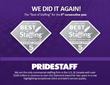PrideStaff Wins Inavero's Best of Staffing Diamond Awards for...