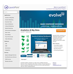 evolve24 LaunchPoint page