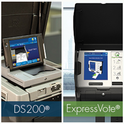 ES&S DS200 in-precinct scanner and tabulator and ExpressVote Universal Voting System