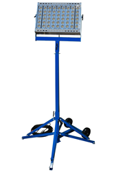 400 Watt Temporary Construction Light Mounted to an Adjustable Quadpod