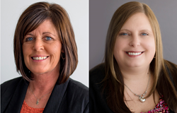 Laura Ormsby and Jessica Baker in new NE Indiana North American Title office