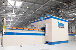 The Triform 2496-5BD fluid cell sheet hydroforming press with dual shuttles