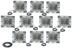 Explosion Proof LED String Light Set with I-Beam Clamp Mounts