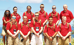 Young Marines on Guam before their trip to Iwo Jima