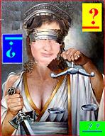 Lady Justice ponders unjust rules: "can money buy access to The High Court?"