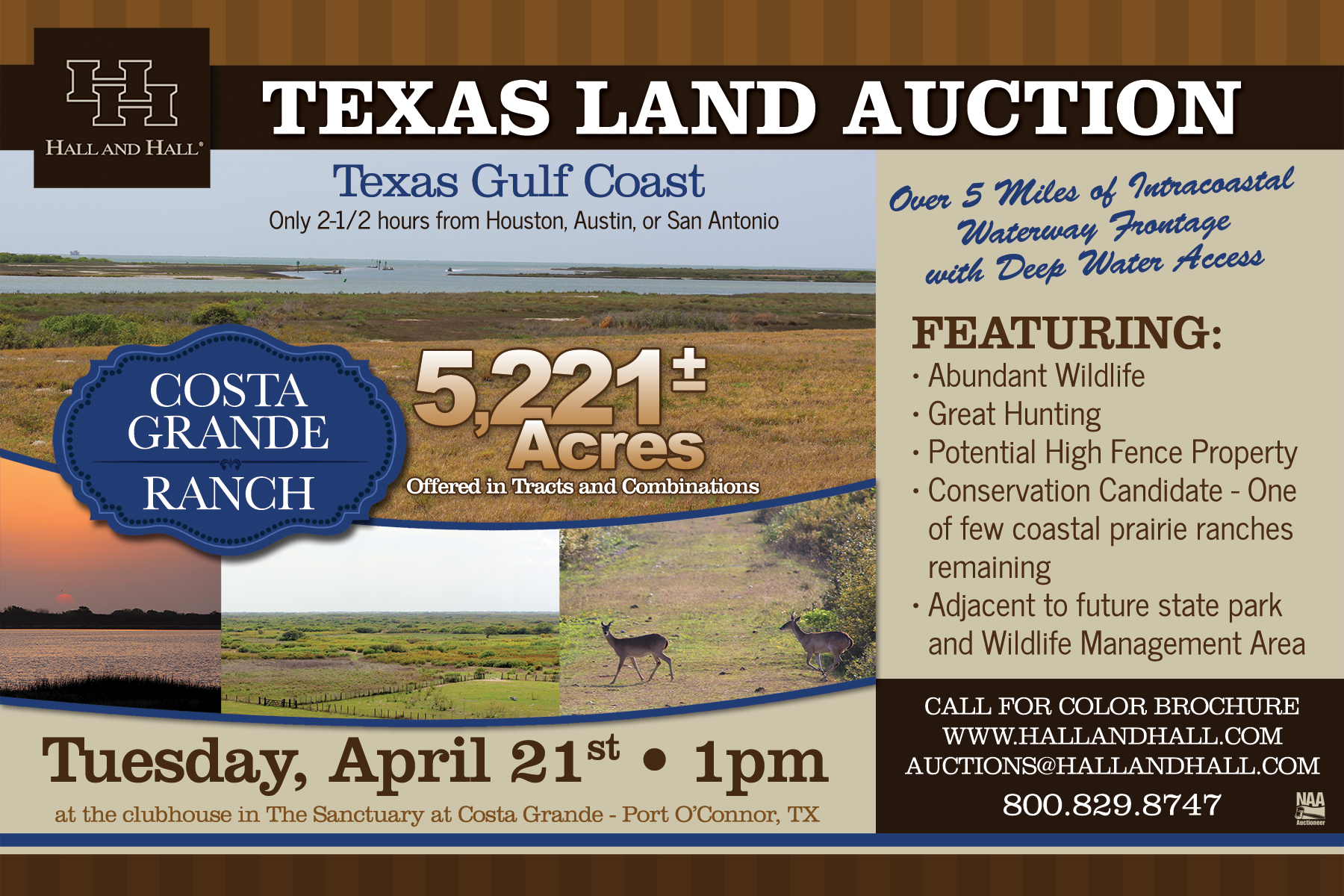 Hall and Hall Announces Two Large Texas Auctions in April 2015