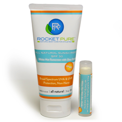 Rocket Pure All Natural Sunscreen made with Zinc Oxide