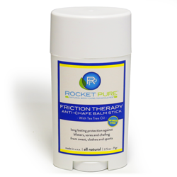 Rocket Pure's new all natural anti-chafe balm stick is on sale now at RocketPure.com and on Amazon.