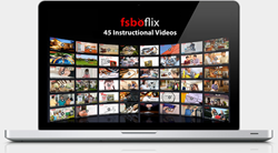 The FsboFlix.com Video Library featuring over 12 hours of For Sale By Owner training.