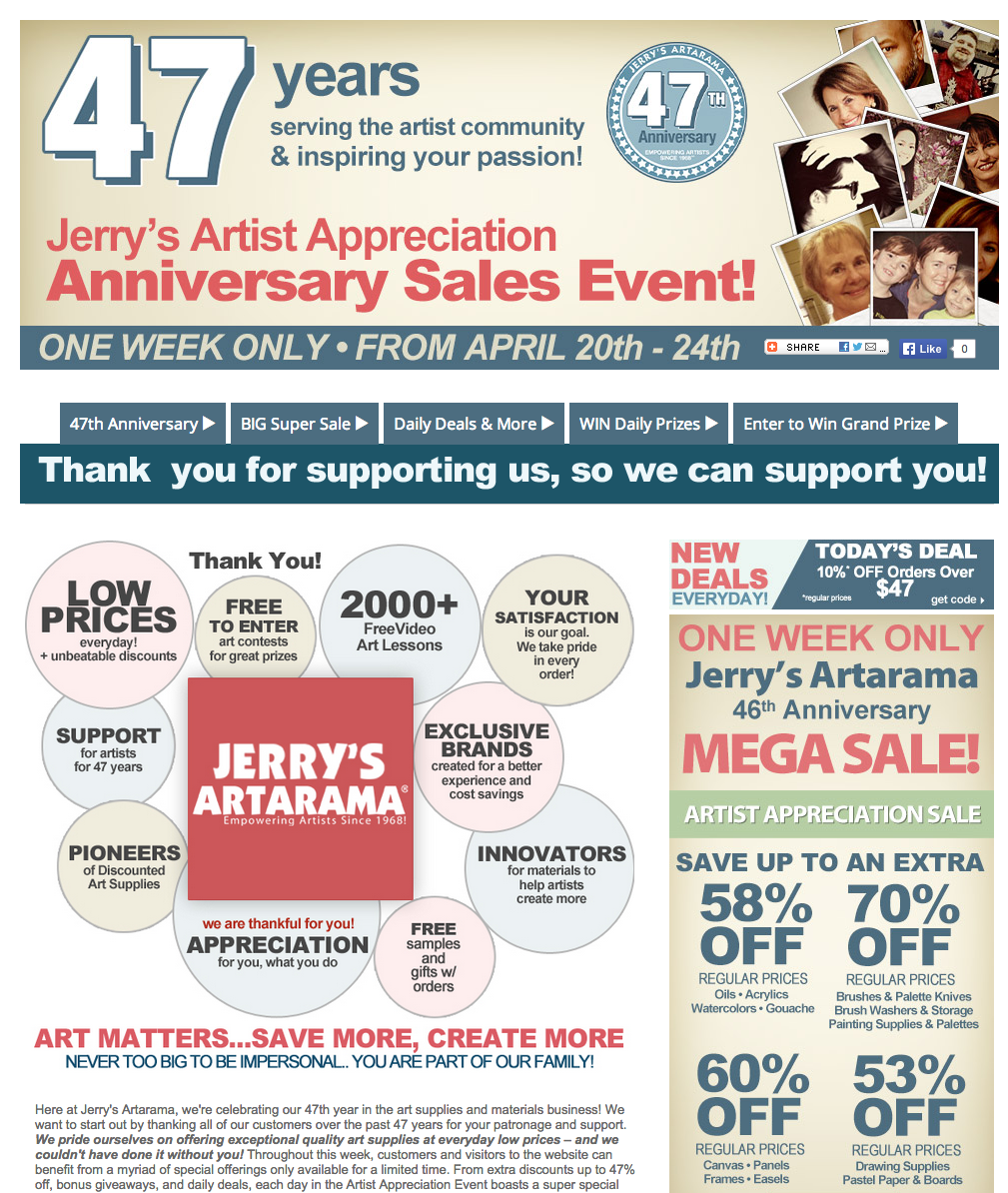Jerry's artarama coupon code