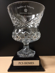 PCS Homes “Builder of Integrity” Quality Builders Warranty Corporation