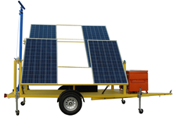 24 Volt Solar Powered System with Manual Crank Mast