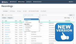 MiaRec call recording software for contact centers