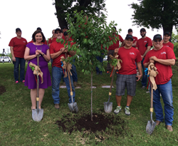 tree planting, earth day, san antonio, river walk