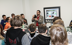 Students learn how sensors are used in assembly processes.