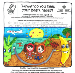 grand prize winner in local san diego plumbing drawing contest