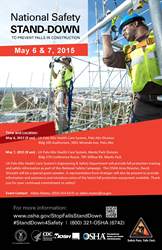 2015 National Safety Stand Down Poster
