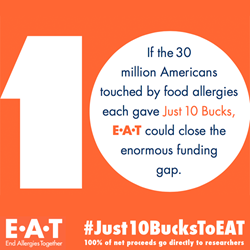 E•A•T is committed to finding a cure for food allergies