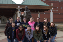 Front row, l-r: Ariana Rodriguez, Jasmine Bautista, Sloane Morrow, Erin Morley, Mark Timko, Lori Berglund. Back row, l-r: Miranda Pollock, Zach Ahrens, Tarynne Kinghorn, Natalie Bellairs, Taylor Kavaya, Kristina Grossman