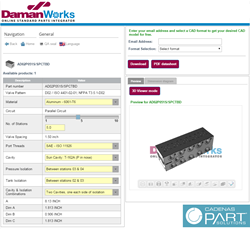 Daman Products Launch Online Configurator with 3D Part Downloads Built by CADENAS PARTsolutions